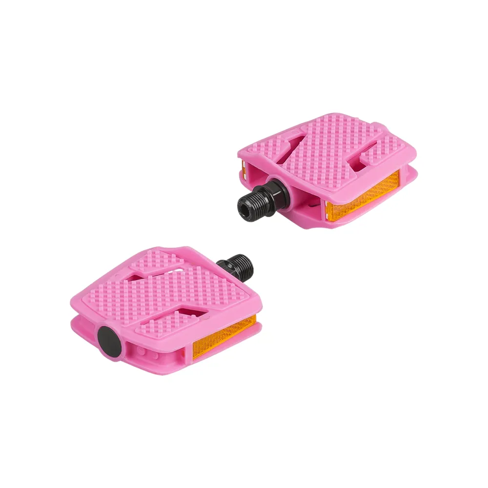 uPRISE Bikes Trek Kid's Platform Small Pedal Set - 9/16 Inch - Pink Frosting | Price match, 365 day return s, 18-Month Warranty, Finance Available & Free UK Delivery